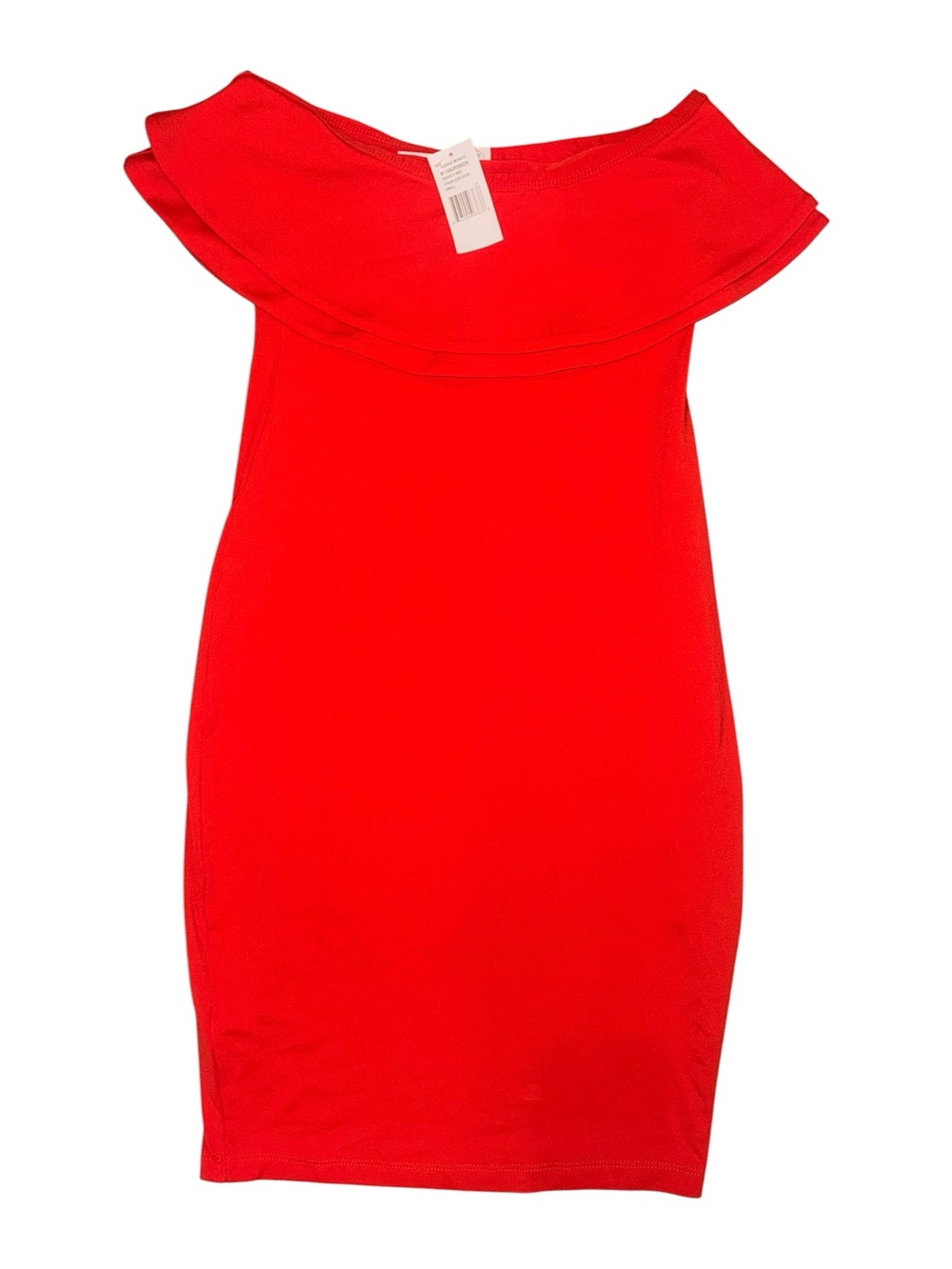 Susana Monaco Double Ruffle Strapless Mini Dress NWT Size S Perfect Red